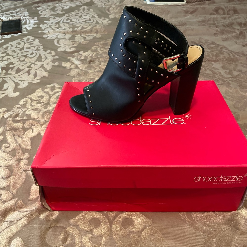 Black heel type shoes from shoe dazzle. Size 9
